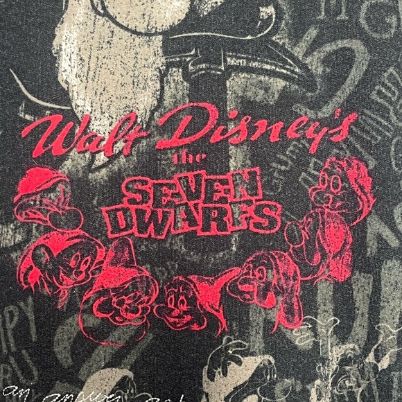 Disney Black and Red Grumpy Dwarf Zip-Up Hoodie - Picture 2 of 6